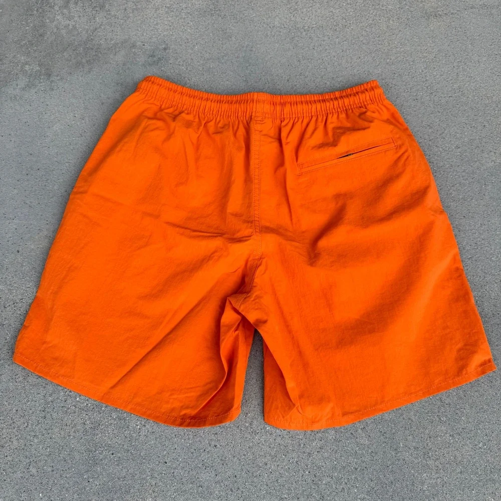 HUF Orange Shorts‎ Mens Size S Elastic Waist Drawstring Pockets